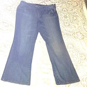 Venzia Blue Jeans Stretch Flare Plus High Rise Long NEW 5 pocket sz 18 NWT